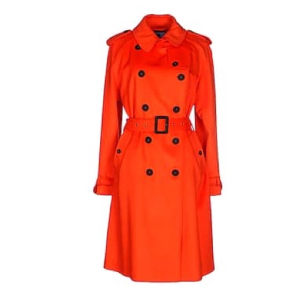 Blumarine Bright Orange Lana/Andora  Trench Coat